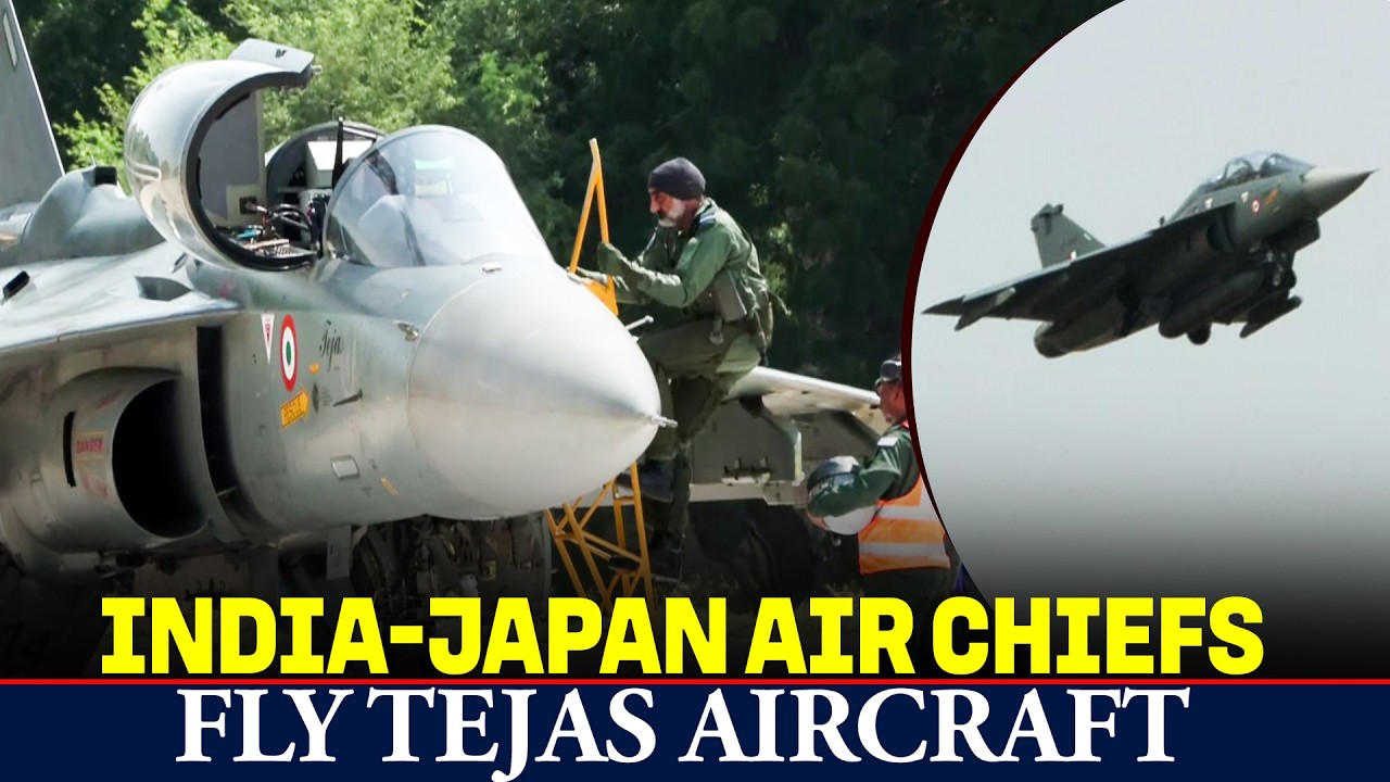 WATCH: IAF Chief AP Singh, Japan Air Chief Takehiro Morita Fly Tejas Aircraft| India | Air Force