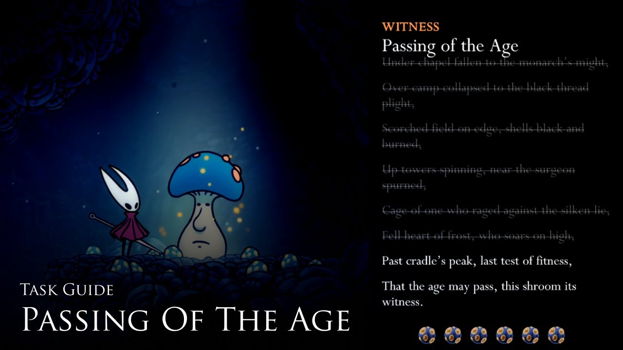 Passing of the Age Task Guide (Mister Mushroom Locations) [Hollow Knight: Silksong]