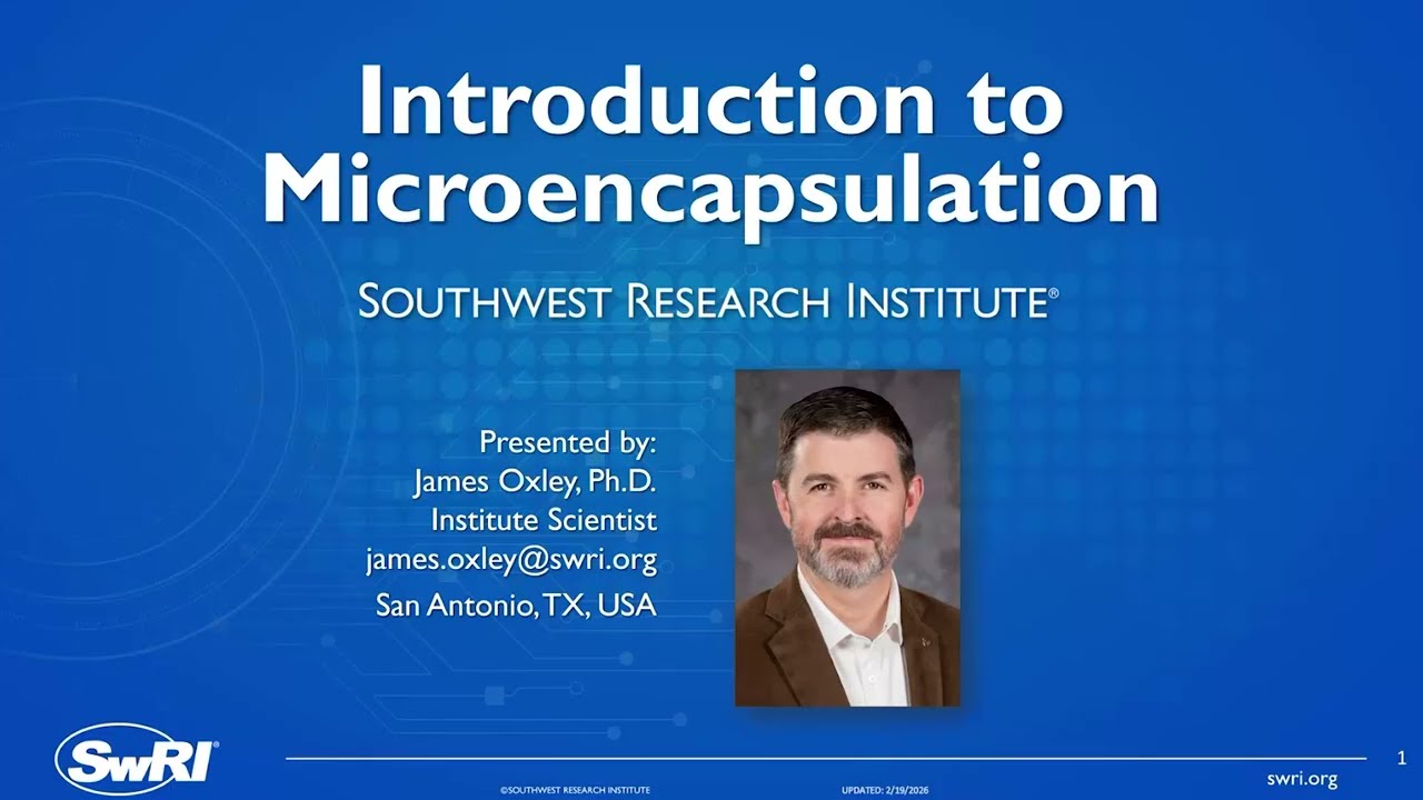 Introduction to Microencapsulation Webinar