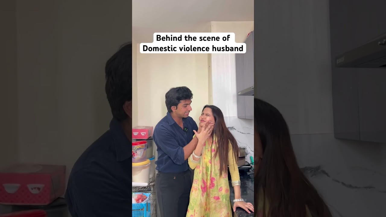 Behind the scenes of domestic violence husband.