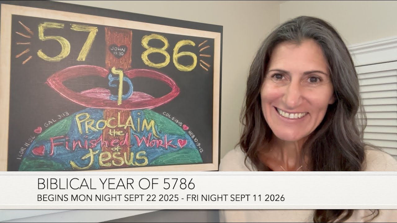 New Biblical Year 5786 Chalkboard Teaching by Christine Vales