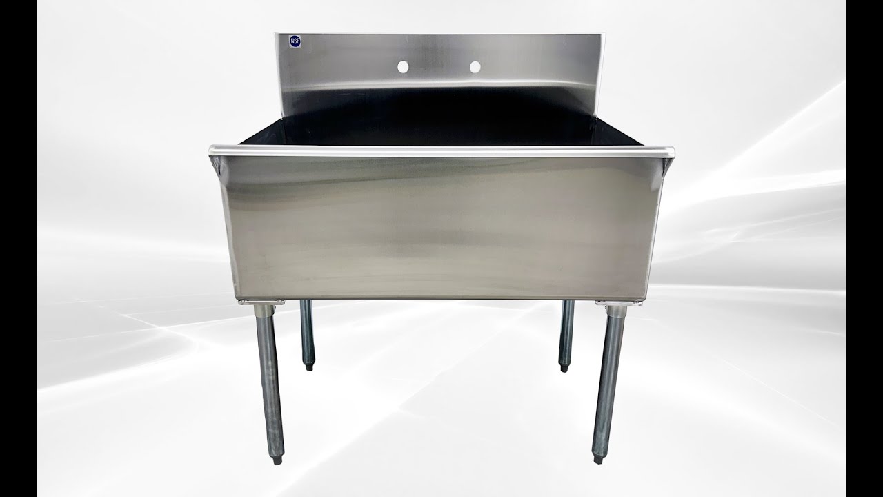 NSF 36 ins Stainless Steel 1Compartment Commercial Utility Sink Multifunctional kitchen sink S13621B