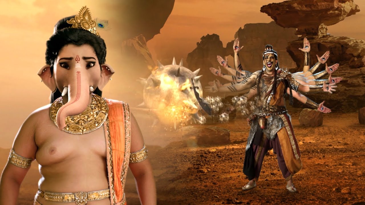 असुर के अनेको अस्त्रशस्त्र प्रहार से गणेश जी कैसे करेंगे अपना बचाव? | Vighnaharta Ganesh