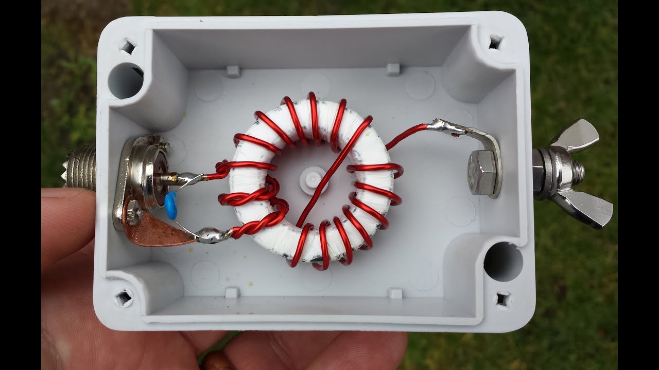 Homebrew 10/20/40m  EFHW vertical Antenna 