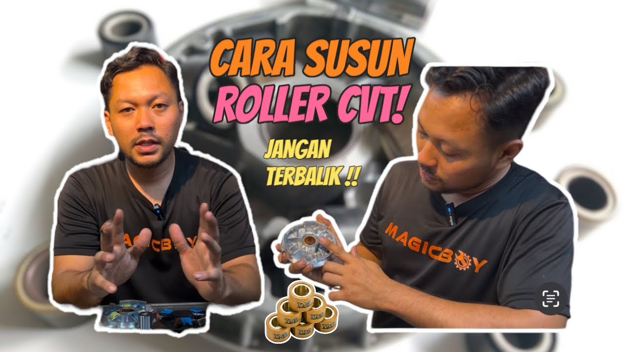 CARA SUSUN ROLLER CVT DENGAN BETUL UNTUK SEMUA SKUTER !!! JANGAN SAMPAI TERBALIK