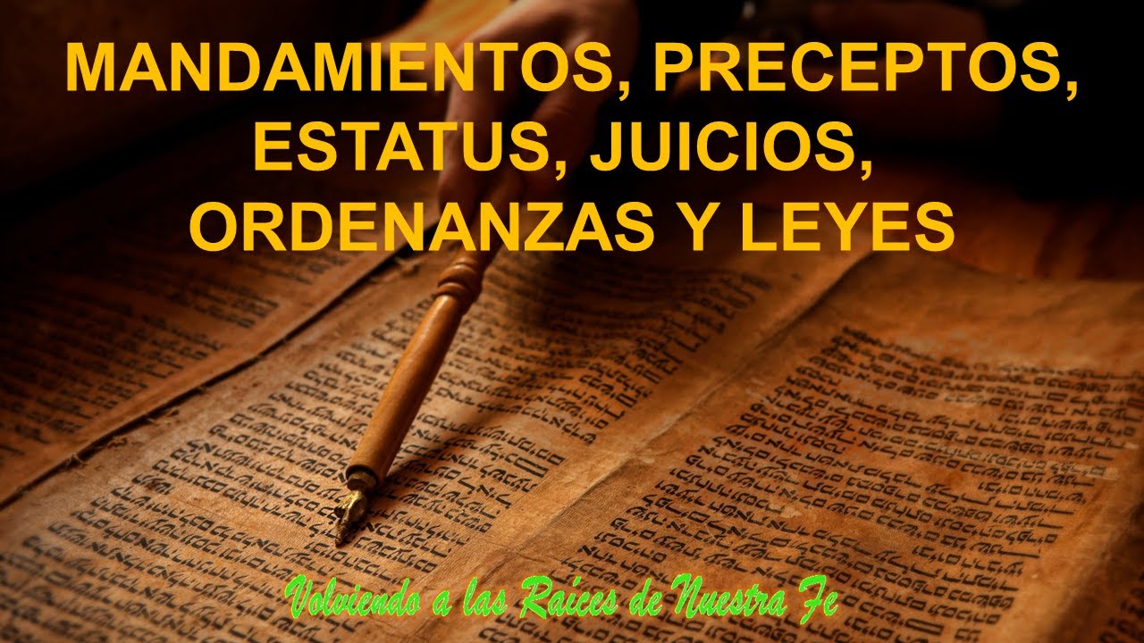 MANDAMIENTOS, PRECEPTOS, ESTATUS, JUICIOS, ORDENANZAS Y LEYES