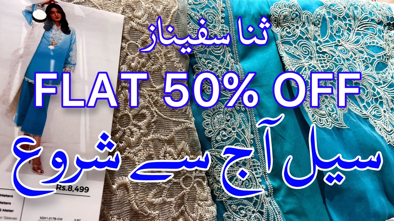Flat 50% off sana safinaz sale 2024 | summer sale on entire stock