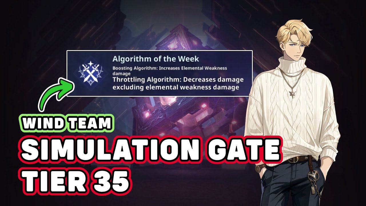 ONLY A4 LENN AND A2 JINAH?! WIND TEAM IN TIER 35!! SIMULATION GATE WALKTHROUGH - Solo Leveling Arise