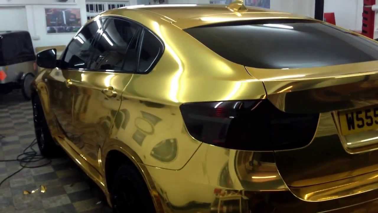 BMW X6 Vinyl Wrapped in Chrome Gold by Wrapping Cars London www.wrappingcars.co.uk