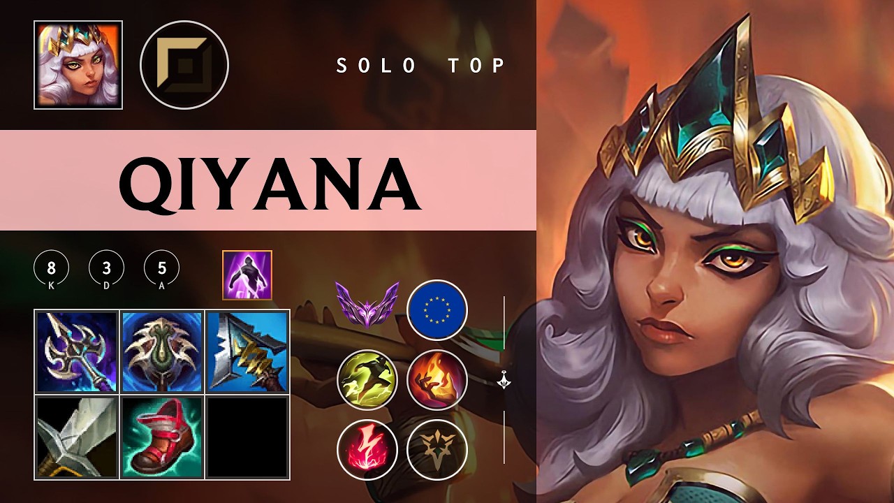 Qiyana Top vs Pantheon - EUW Master Patch 26.05