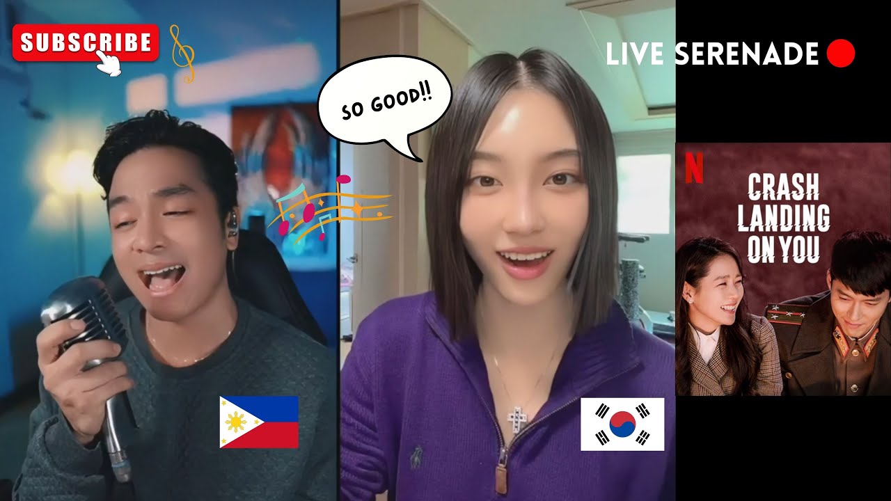 Singing to Korean Actress on TikTok Live | Someday (Crash Landing On You OST)