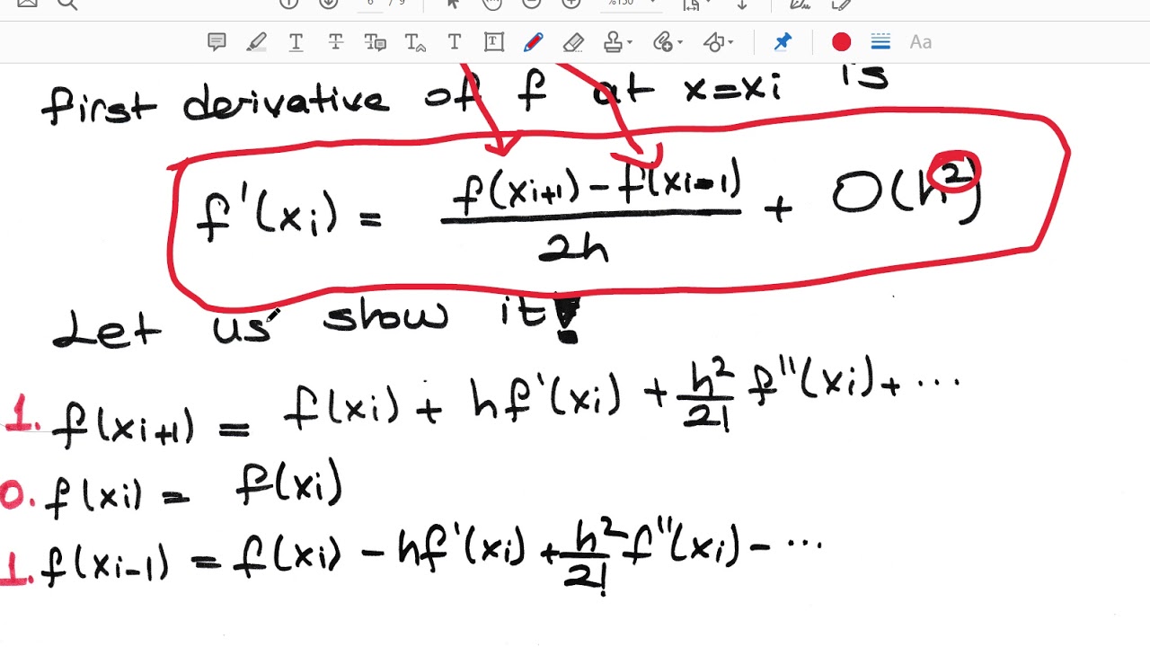 Numerical Differentiation: Introduction to Finite Difference formulas