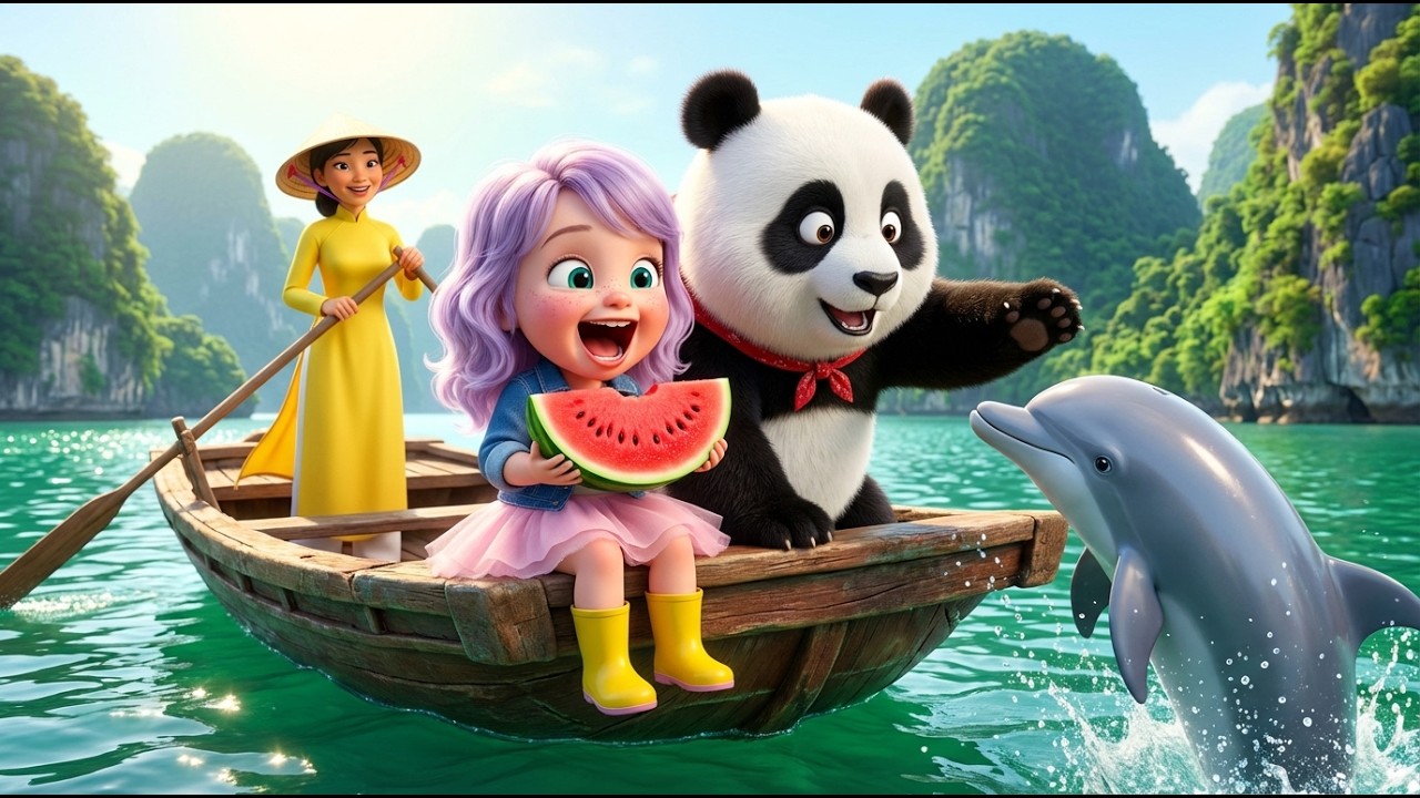Cute Panda Travels to Vietnam! 🐼 Fun Journey for Kids | Chloe & Panda