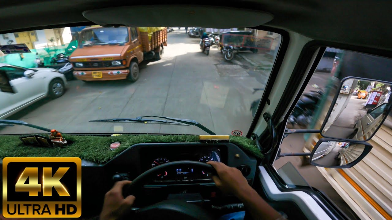 Driving Tata 710 On Narrow Roads 