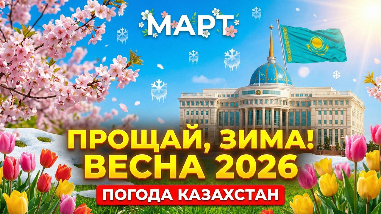 🌤️ МАРТ В КАЗАХСТАНЕ: ЗИМА СДАЁТСЯ ИЛИ ЕЩЁ БОРЕТСЯ? ПОДРОБНЫЙ ПРОГНОЗ ПО ВСЕЙ СТРАНЕ 🌨️🌱