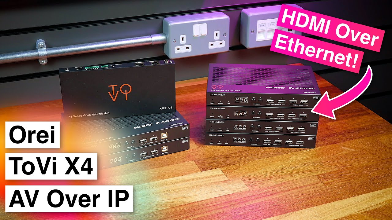 Distributing 4K HDMI & USB to Multiple Rooms over Ethernet — Orei ToVi X4