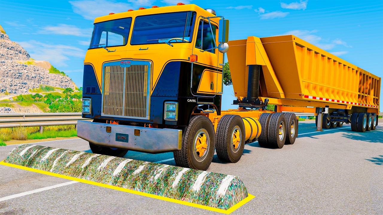 Trucks vs Speed Bumps (Long Video)