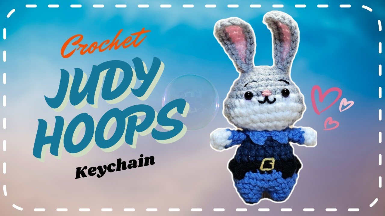 Crochet Judy keychain #crochet #amigurumi #crochetcrafts #diykeychain 
