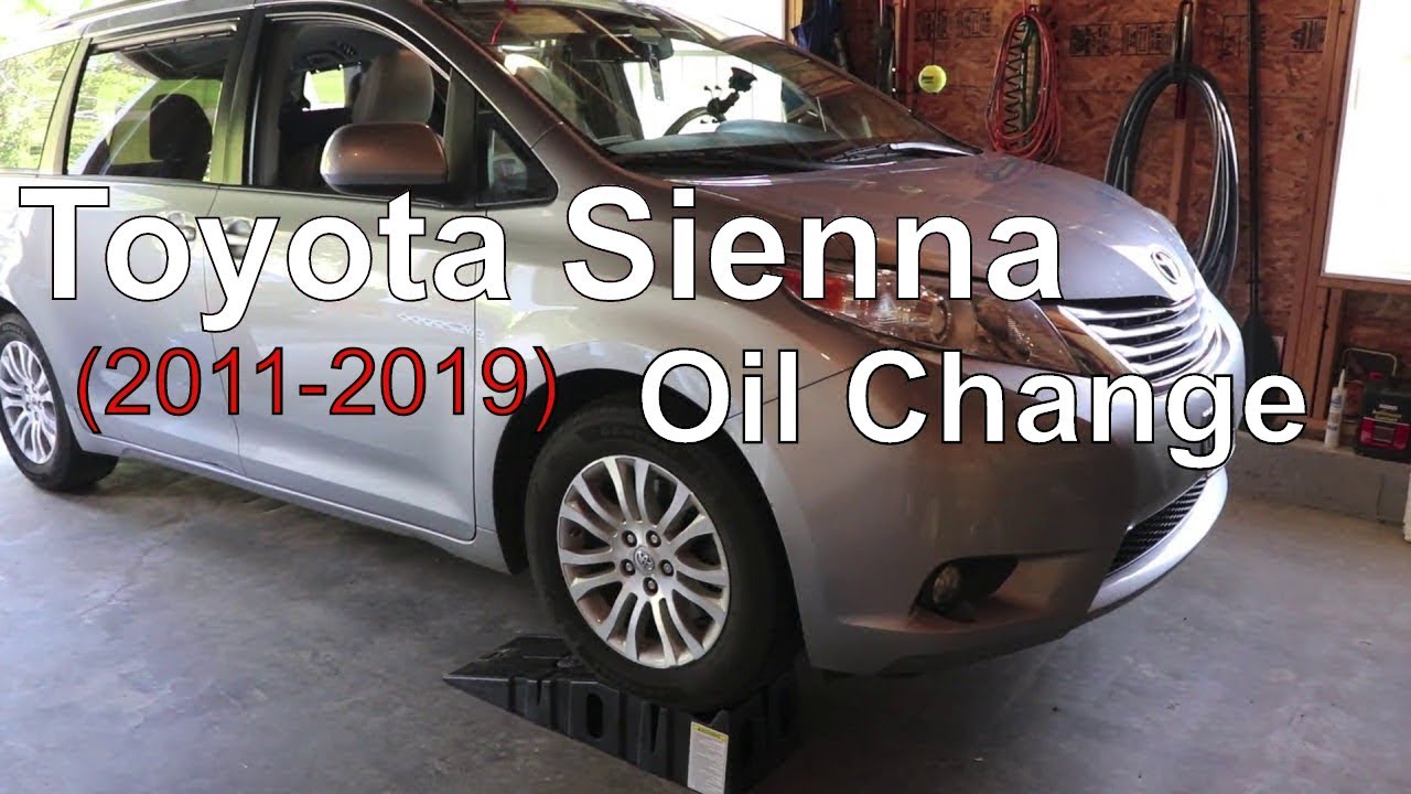 Замена масла в Toyota Sienna 2011 2012 2013 2014 2015 2016 2017 2018 2019