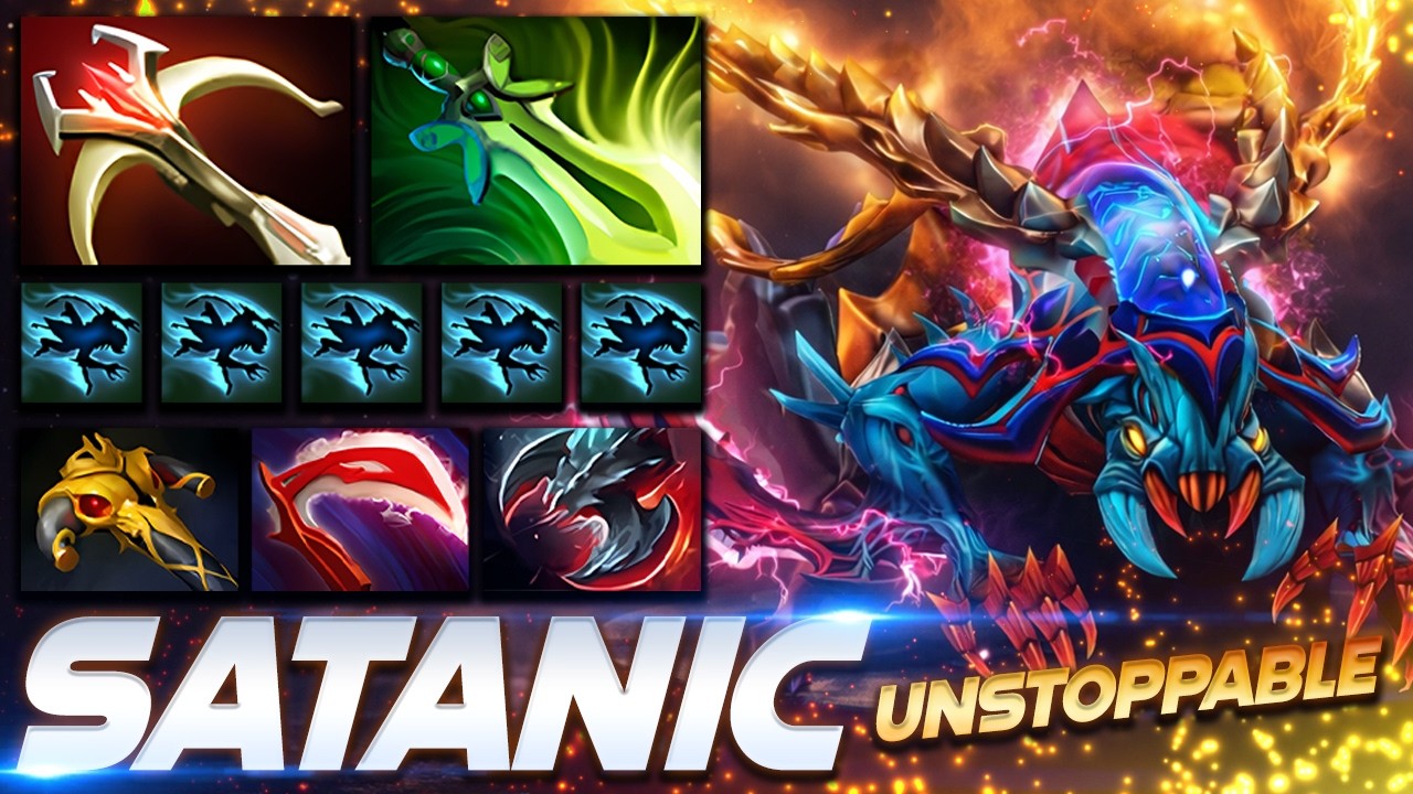 Satanic Weaver Unstoppable - Dota 2 Pro Gameplay [Watch & Learn]