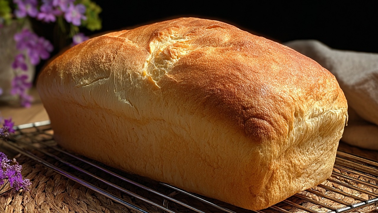 Самый простой хлеб с маслом: без замеса! Вкуснее, чем купленный в магазине.