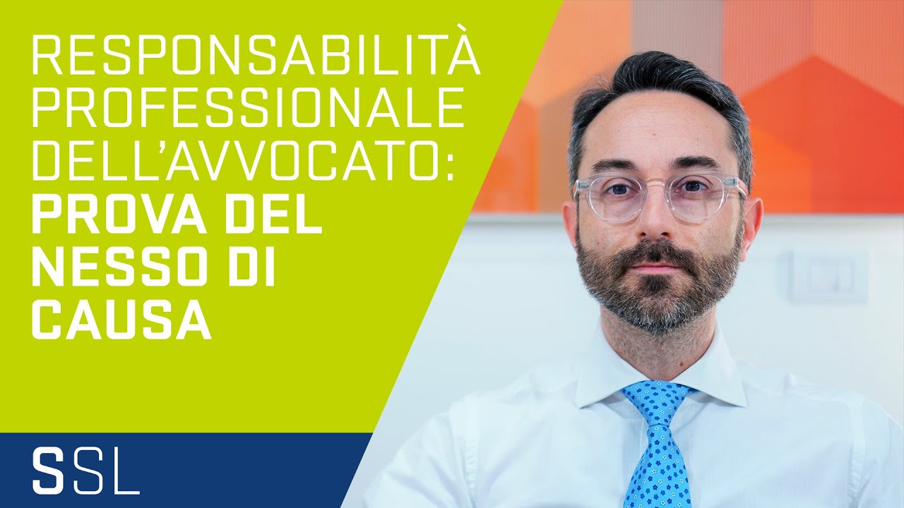RESPONSABILTÀ PROFESSIONALE DELL'AVVOCATO: AZIONE DI RISARCIMENTO DANNI E PROVA DEL NESSO DI CAUSA