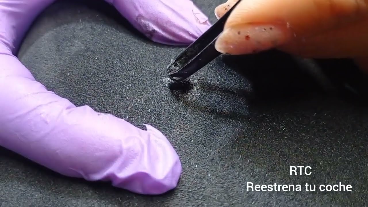 Tutorial: Reparar quemadura en tela de Alcántara