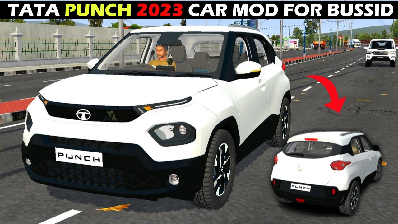Tata Punch 2023 Car Mod For Bus Simulator Indonesia | Car Mod For Bussid | #bussid