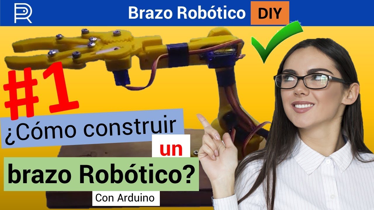 ✅🤖 ¿Cómo HACER el mejor #BRAZO🦾 #ROBÓTICO? Con #arduino ►(en sólo 10 min.) PASO a PASO [FUNCIONA] 😱
