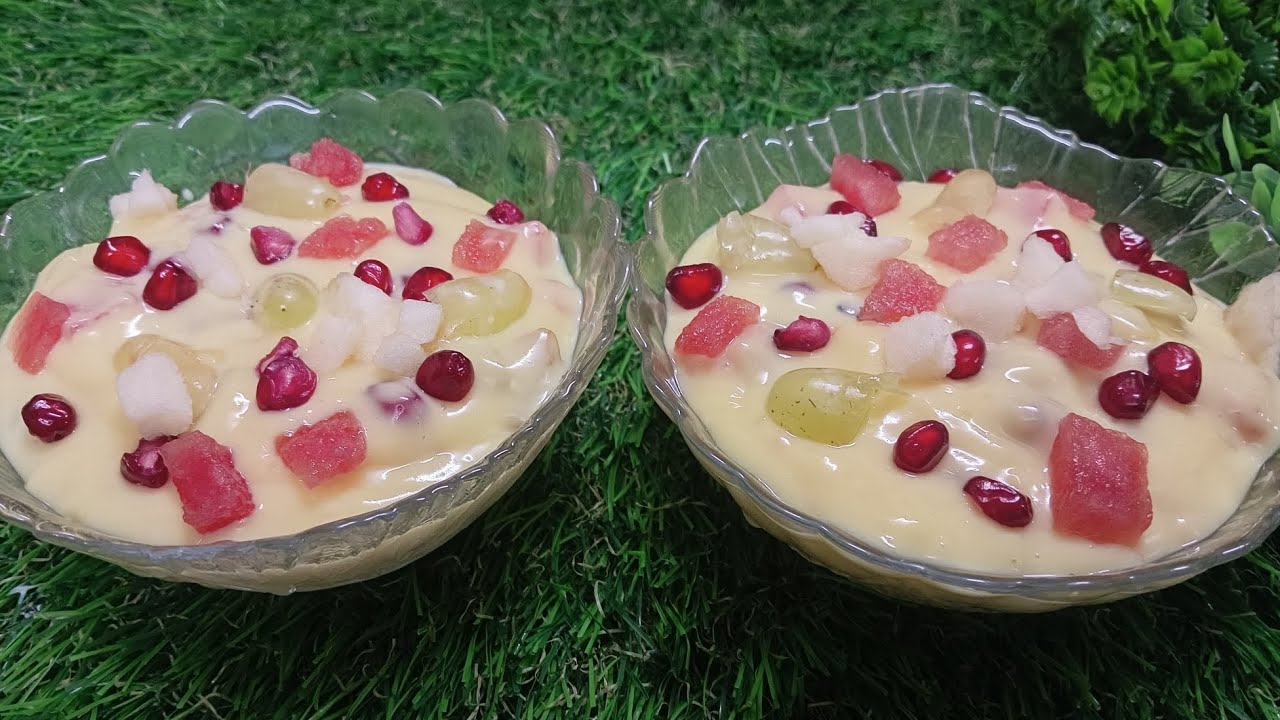 Creamy And Tasty Fruit Custard Recipe | Easy Dessert Recipe