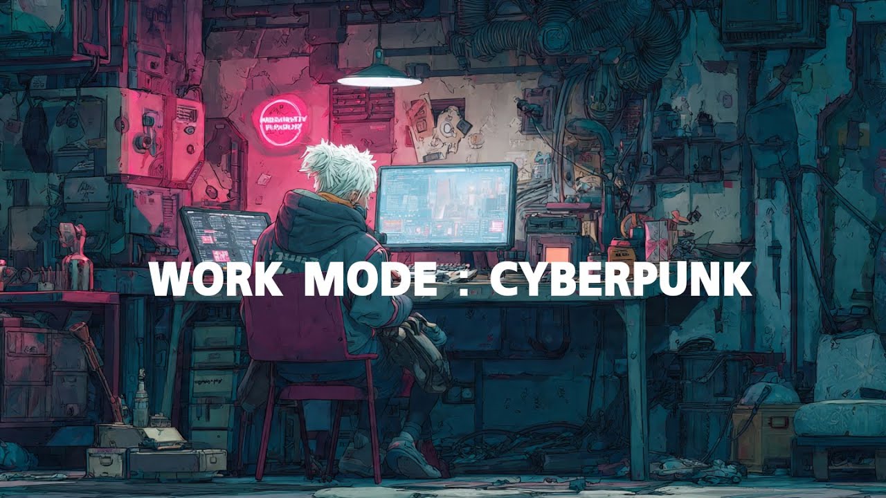 เพลง แนว Cyberpunk / Industrial (เน้นความเร็วและเทคโนโลยี) #เพลงทํางาน #cyberpunk #workmusic