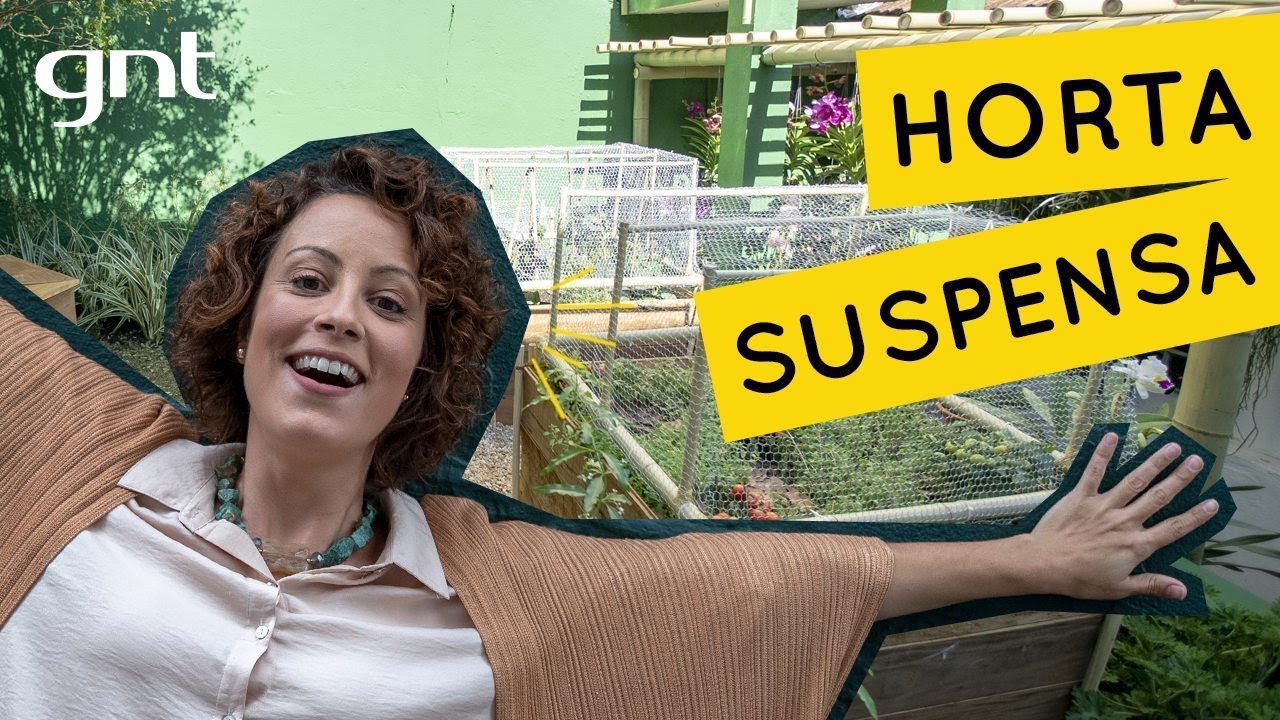 Horta suspensa no quintal de casa | Jardinagem | Carol Costa
