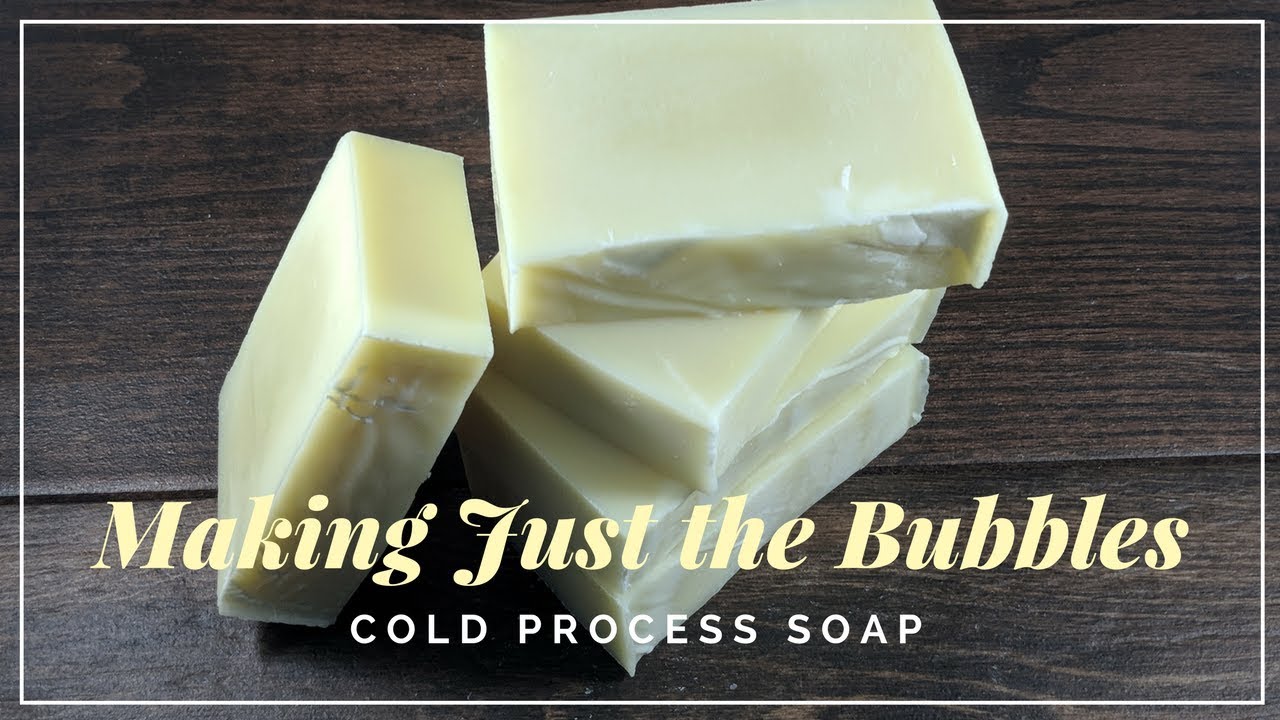 Making Unscented Cold Process Soap • Just the Bubbles Handmade Soap • Fragrance and Dye Free •