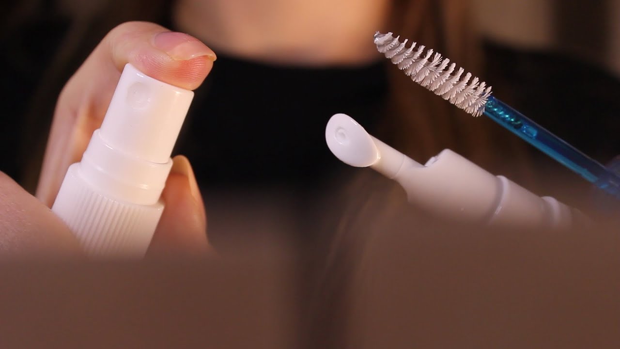 ASMR Eye Cleaning & Lash Care 🦋 First person visual triggers + layered sounds (no talking)