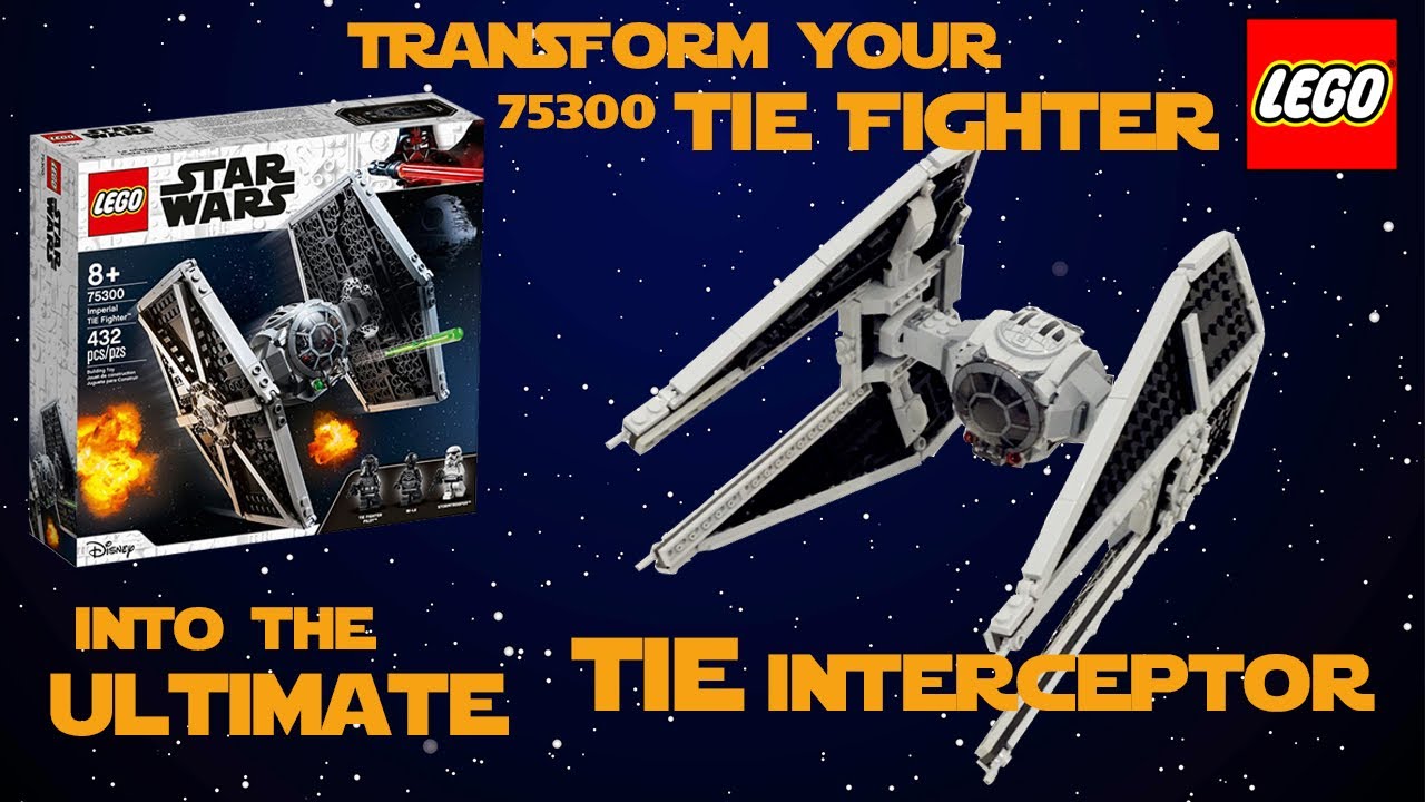 Transform your lego Tie fighter in a Tie interceptor. Tutorial (lego 75300)