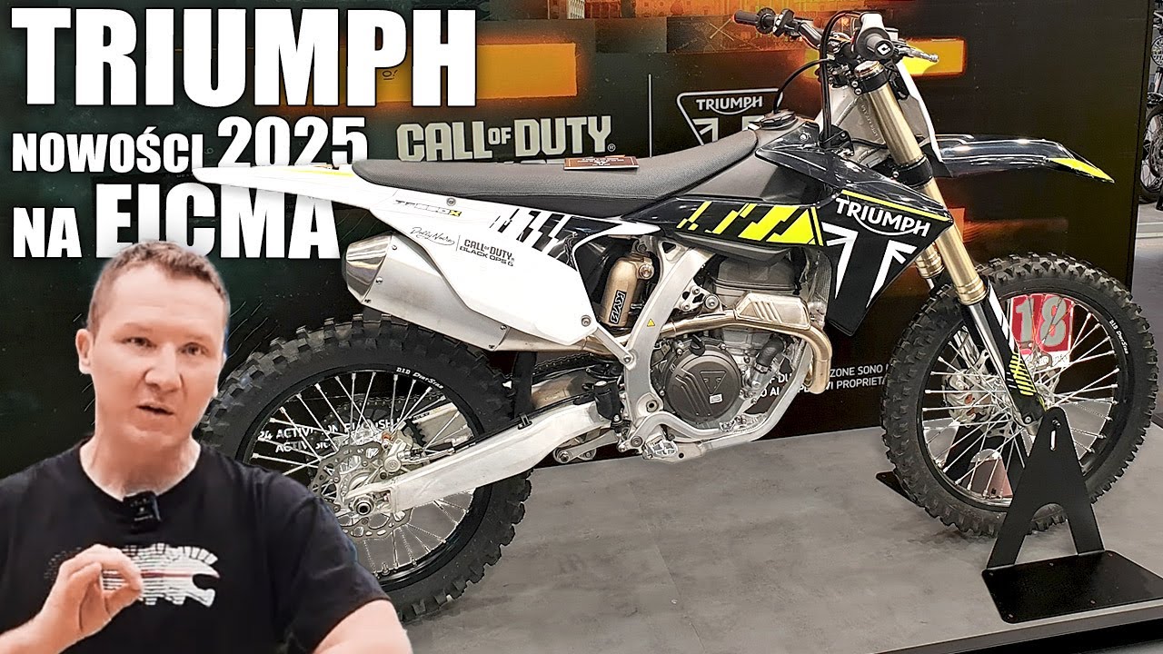 Motocykle Triumph na sezon 2025. Nowe modele z EICMA. Motocross 250 i 450, Tiger 800, Icon Edition