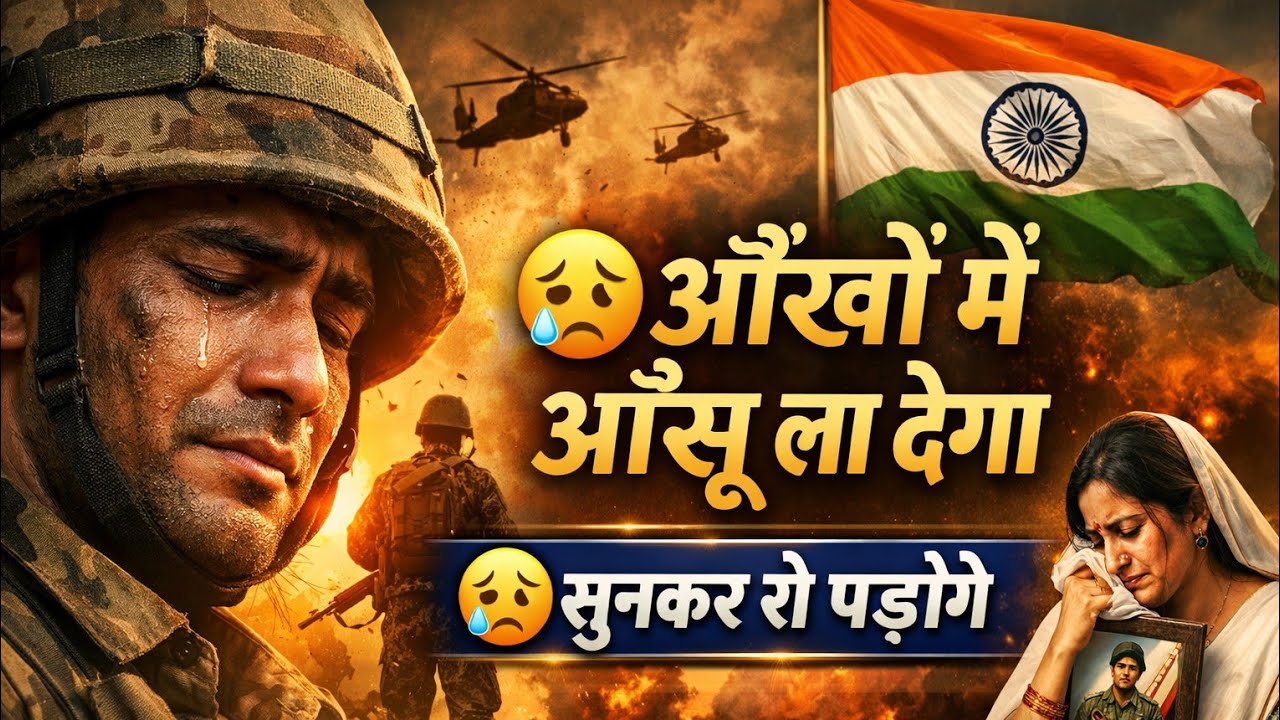 आँखों में आँसू ला देगा 😢 | सुनकर रो पड़ोगे | Heart Touching Desh Bhakti Song 