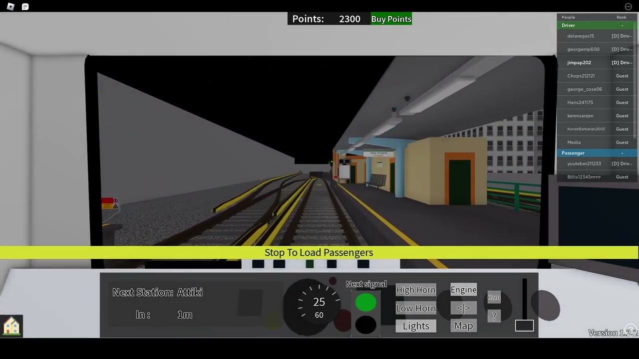 Roblox - Metro Transport - Γραμμή 1 (Άνω Πατήσια - Ομόνοια) - Line 1 (Ano Patisia - Omonia)