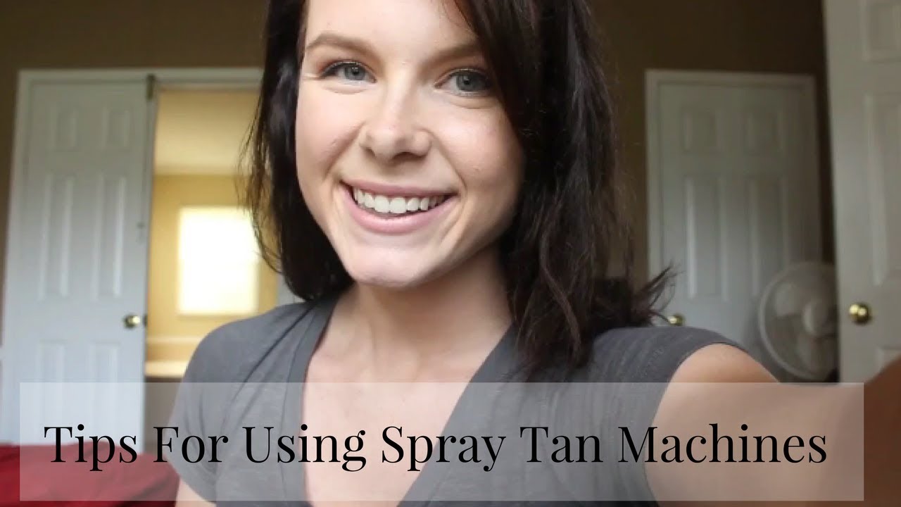 Tips On Using Spray Tan Machines