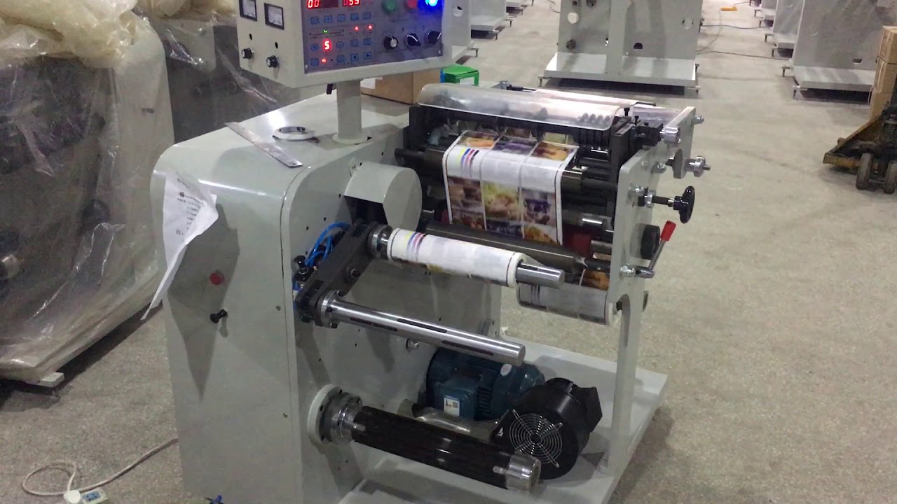 Label slitting and rewinding machine( Turret rewinding)