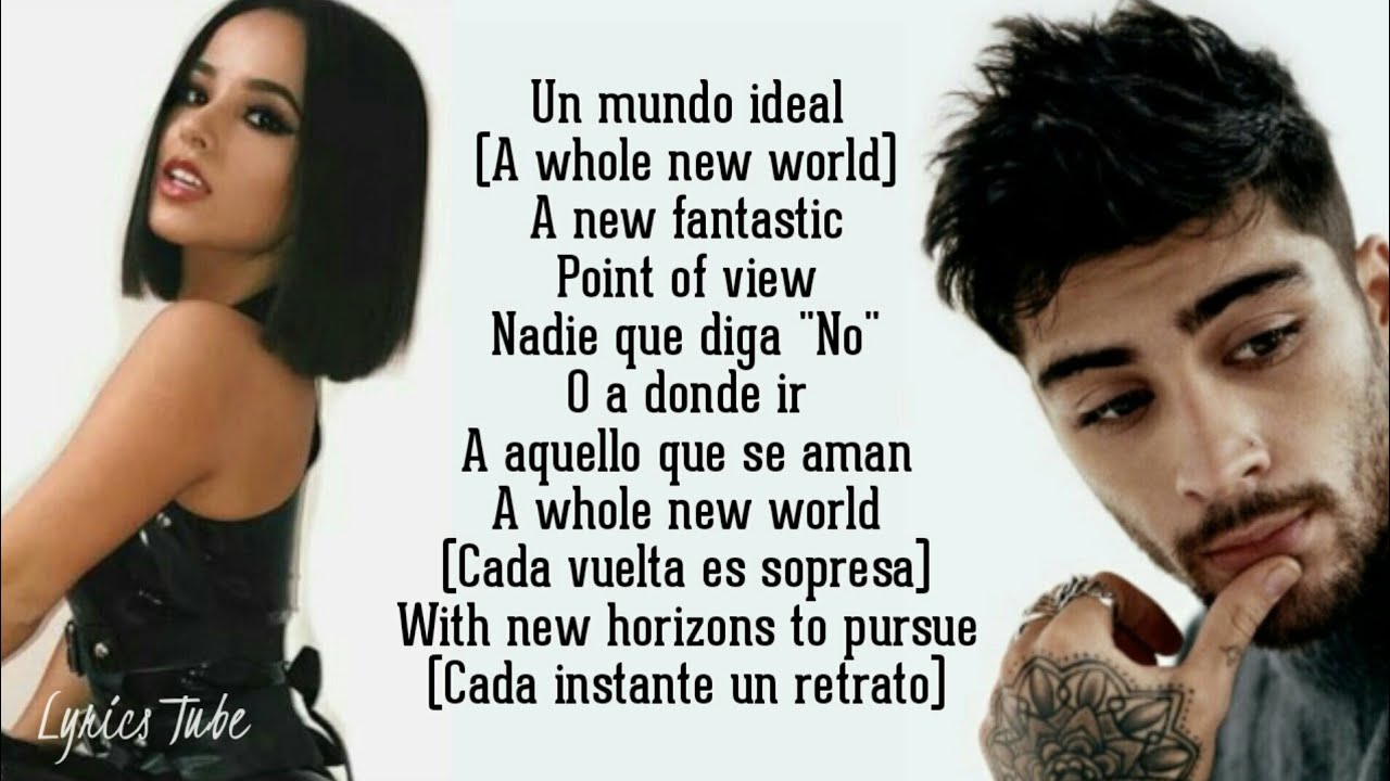ZAYN, Becky G - Un mundo ideal (Lyrics) (Versión Créditos) (De 