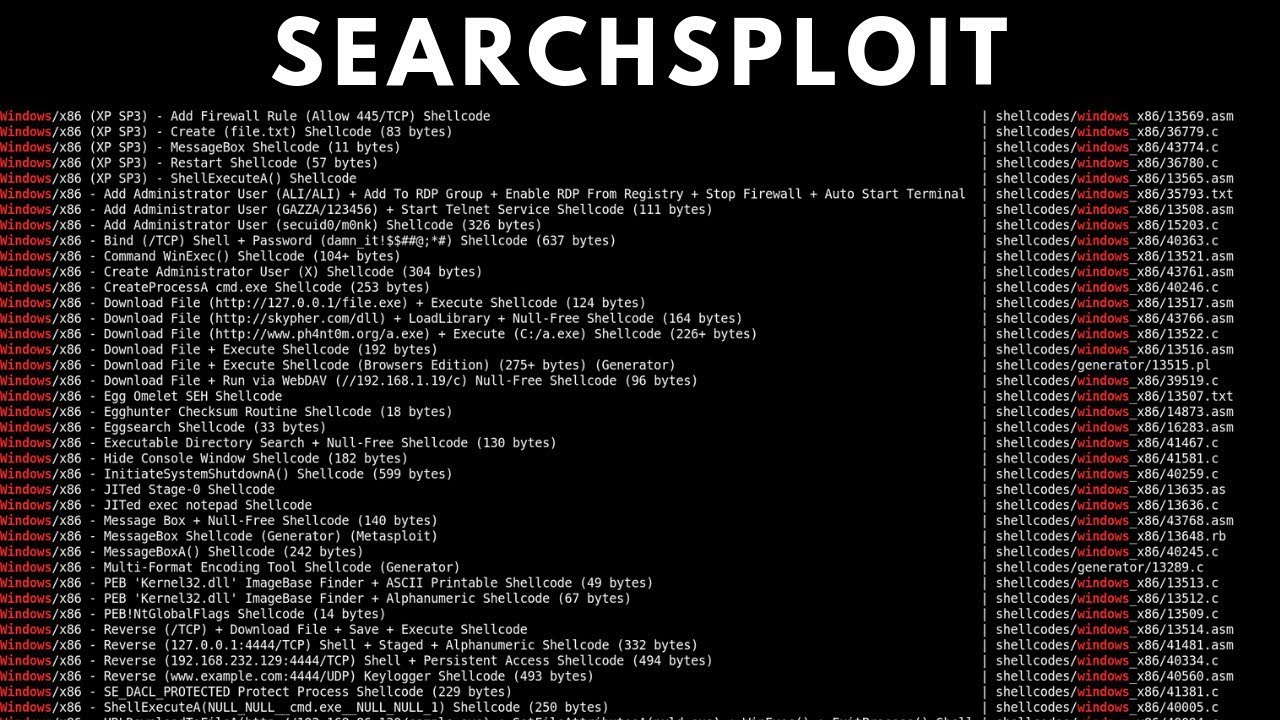 SearchSploit - Searching For Exploits