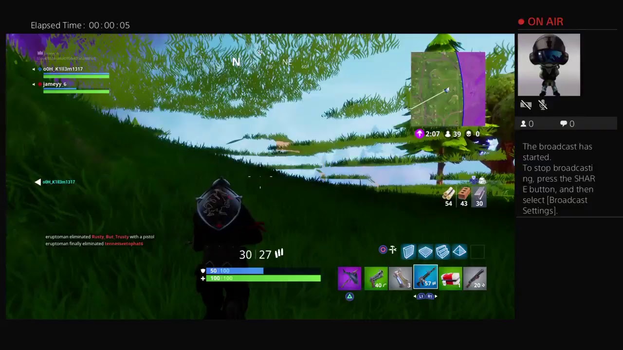 Under ground on Fortnite