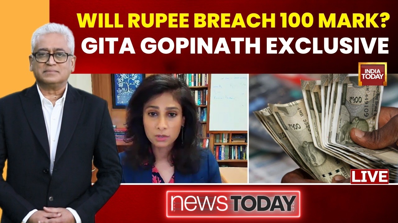 Rajdeep Sardesai LIVE: Rupee Drops Further, Now Close To 97 | Gita Gopinath Exclusive |India Today