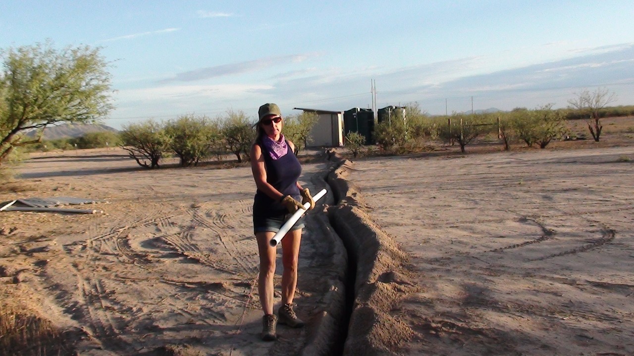 Bringing Water to L&S Oasis Farm Building the Pump House & Burying Water Lines