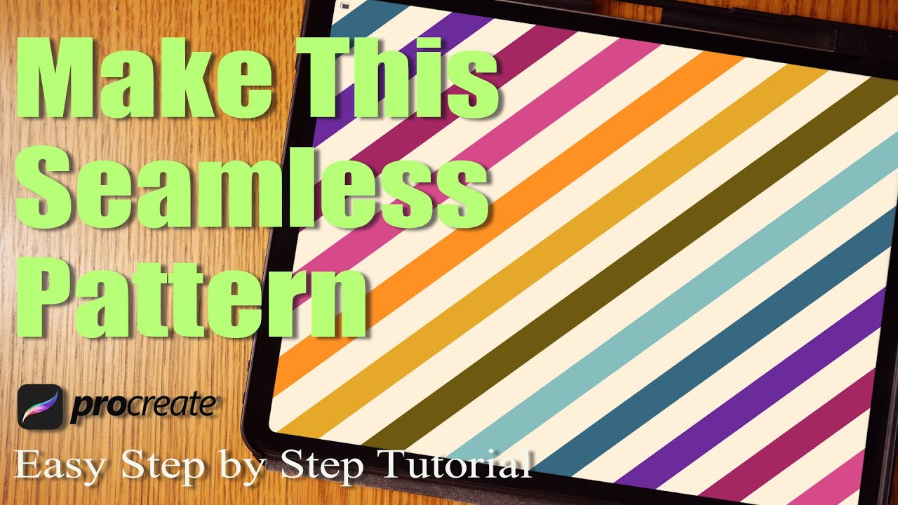 How to make a Stripe Pattern in Procreate (No Drawing Skills Required)