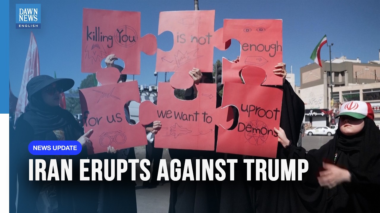 Anti-Trump Protests Erupt in Iran Before Supreme Leader Ayatollah Khamenei's Funeral