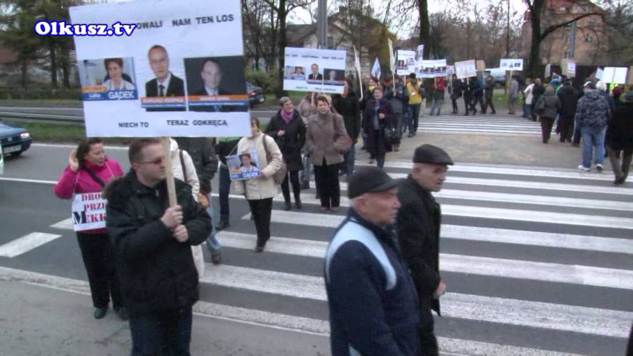 Kolejna blokada DK94, protest przeciwko lokalizacji obwodnicy Okusza.