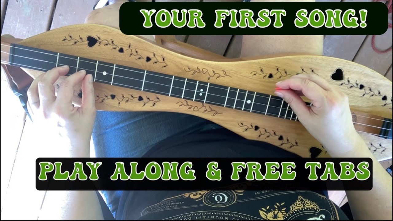 Beginner Dulcimer Lesson: Your First Song! | With 2 Sets Of Tabs | Folkcraft Instruments