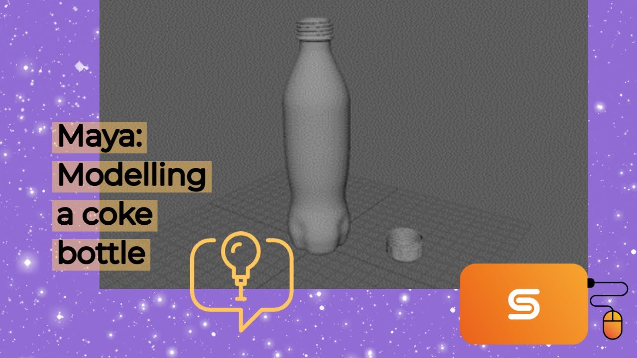 Maya: Modelling a coke bottle
